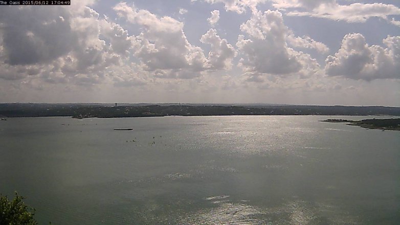 Lake Travis webcam, June 12, 2015 4:10 PM CT