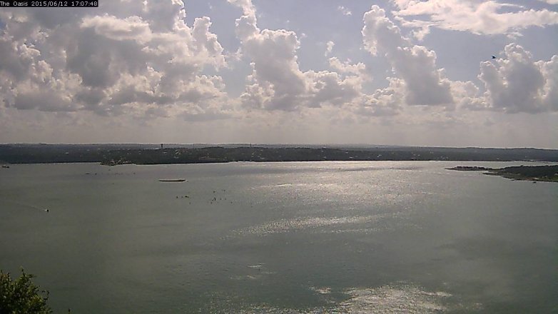 Lake Travis webcam, June 12, 2015 4:15 PM CT