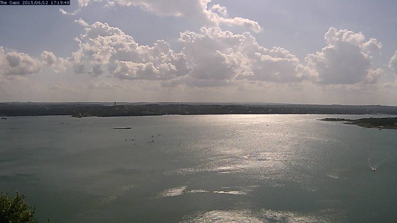 Lake Travis webcam, June 12, 2015 4:25 PM CT