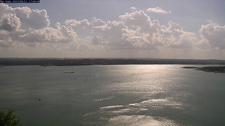 Lake Travis webcam, June 12, 2015 4:35 PM CT