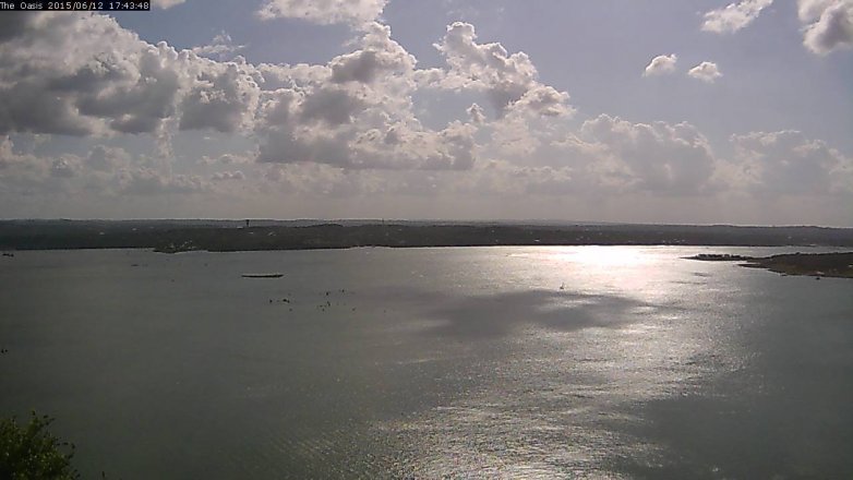 Lake Travis webcam, June 12, 2015 4:50 PM CT