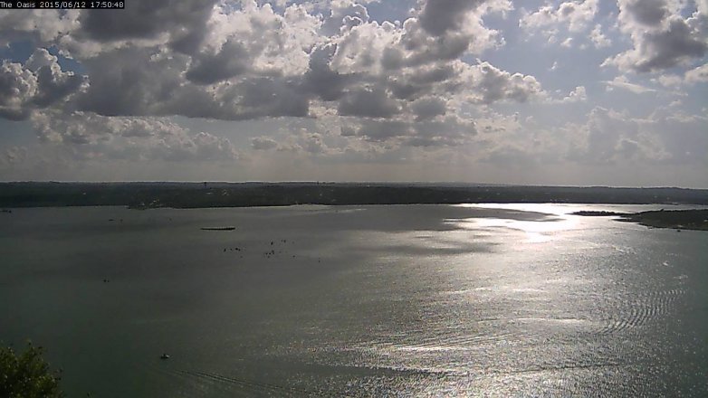 Lake Travis webcam, June 12, 2015 4:55 PM CT