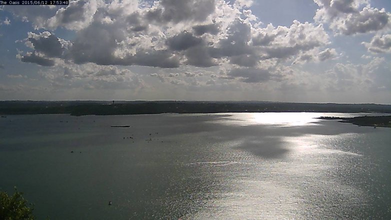 Lake Travis webcam, June 12, 2015 5:00 PM CT