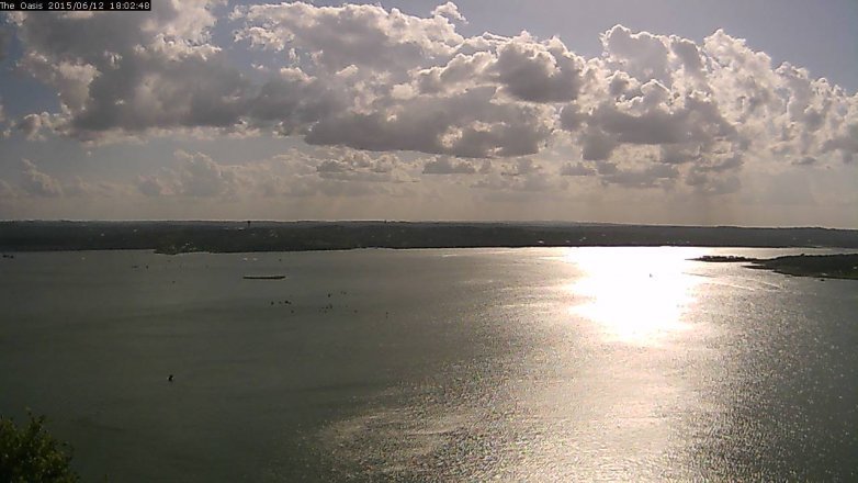 Lake Travis webcam, June 12, 2015 5:10 PM CT
