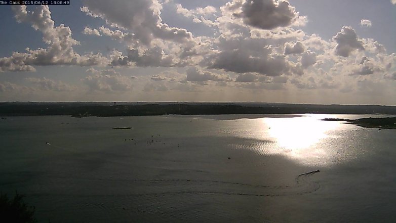 Lake Travis webcam, June 12, 2015 5:15 PM CT