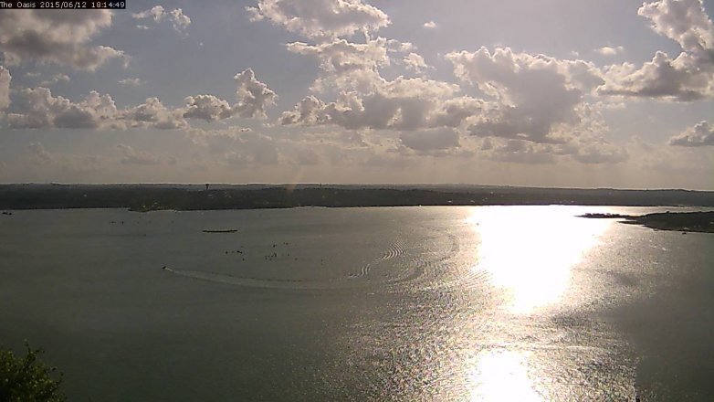 Lake Travis webcam, June 12, 2015 5:20 PM CT