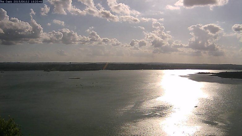 Lake Travis webcam, June 12, 2015 5:25 PM CT