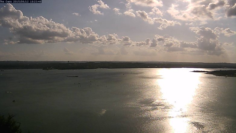 Lake Travis webcam, June 12, 2015 5:30 PM CT