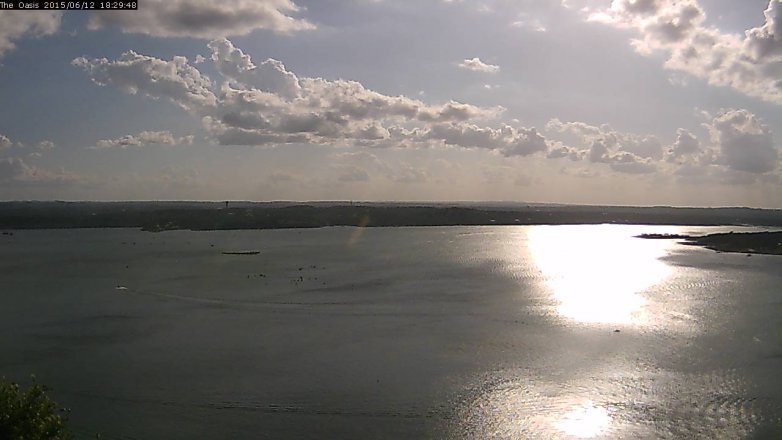 Lake Travis webcam, June 12, 2015 5:35 PM CT