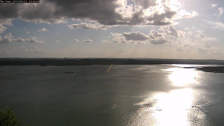 Lake Travis webcam, June 12, 2015 5:45 PM CT