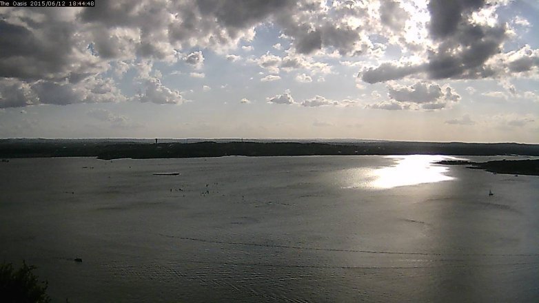 Lake Travis webcam, June 12, 2015 5:50 PM CT