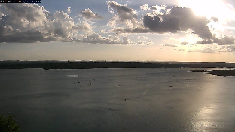 Lake Travis webcam, June 12, 2015 6:30 PM CT
