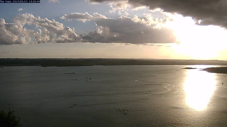 Lake Travis webcam, June 12, 2015 6:45 PM CT