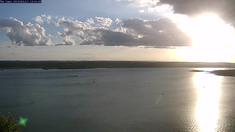 Lake Travis webcam, June 12, 2015 6:50 PM CT