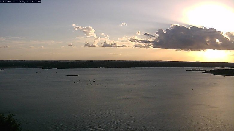 Lake Travis webcam, June 12, 2015 7:00 PM CT