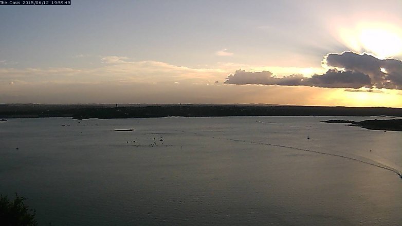 Lake Travis webcam, June 12, 2015 7:05 PM CT