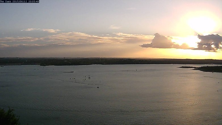 Lake Travis webcam, June 12, 2015 7:10 PM CT