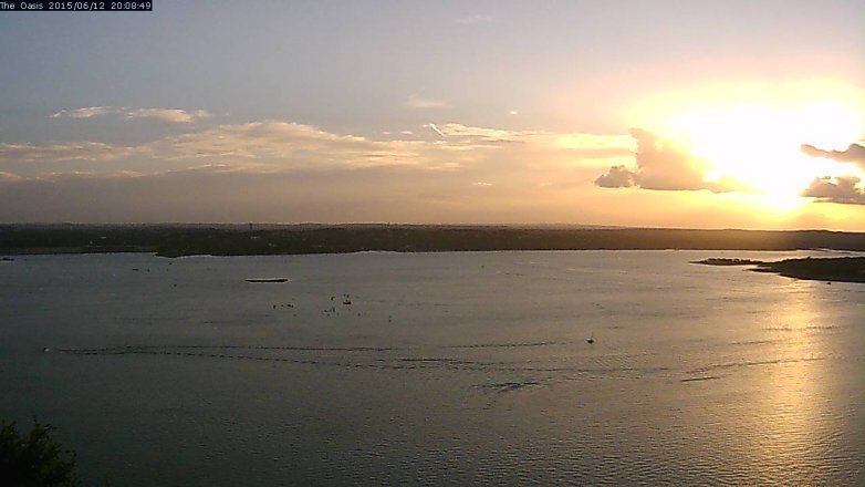 Lake Travis webcam, June 12, 2015 7:15 PM CT