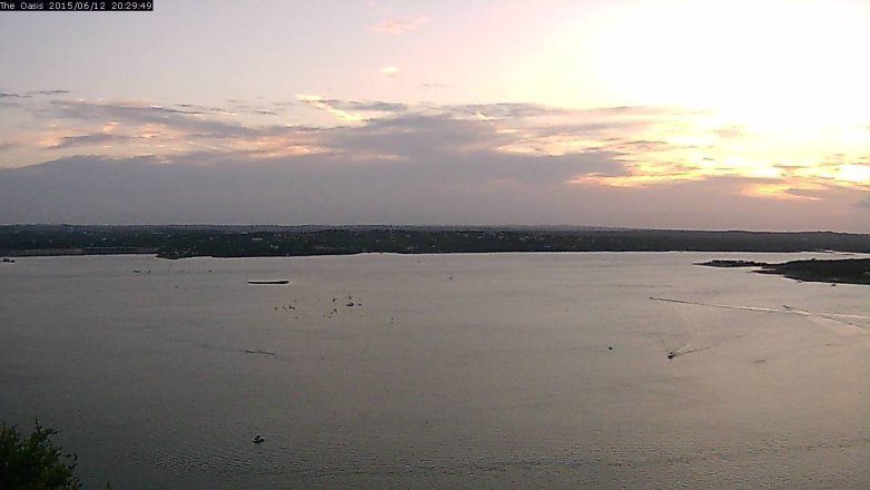 Lake Travis webcam, June 12, 2015 7:35 PM CT