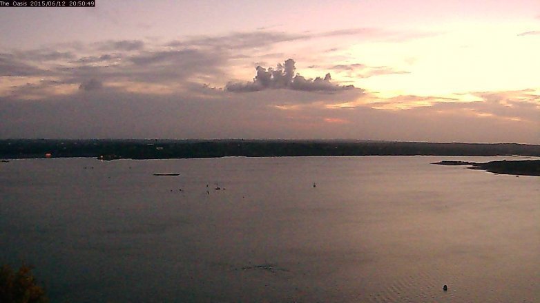Lake Travis webcam, June 12, 2015 7:55 PM CT