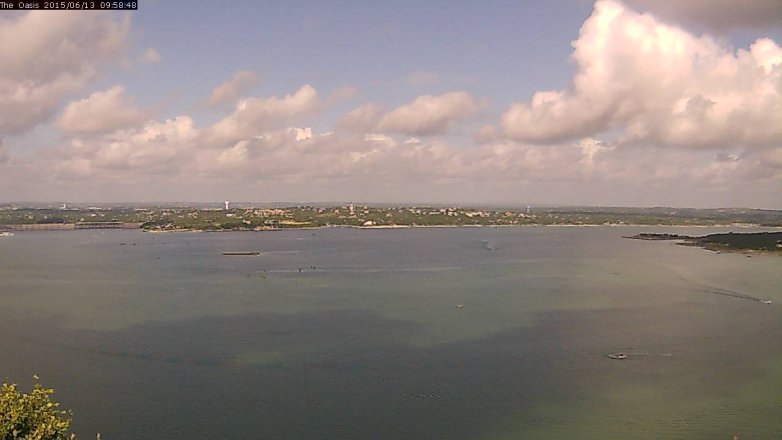 Lake Travis webcam, June 13, 2015 9:05 AM CT