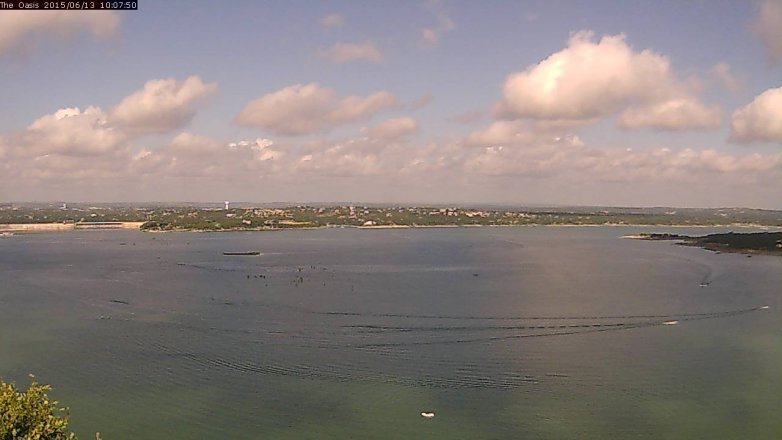 Lake Travis webcam, June 13, 2015 9:15 AM CT