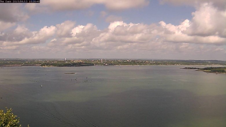 Lake Travis webcam, June 13, 2015 9:35 AM CT