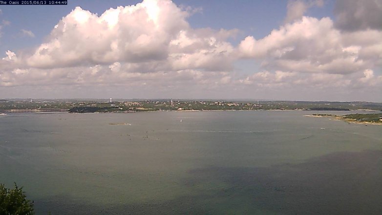 Lake Travis webcam, June 13, 2015 9:50 AM CT