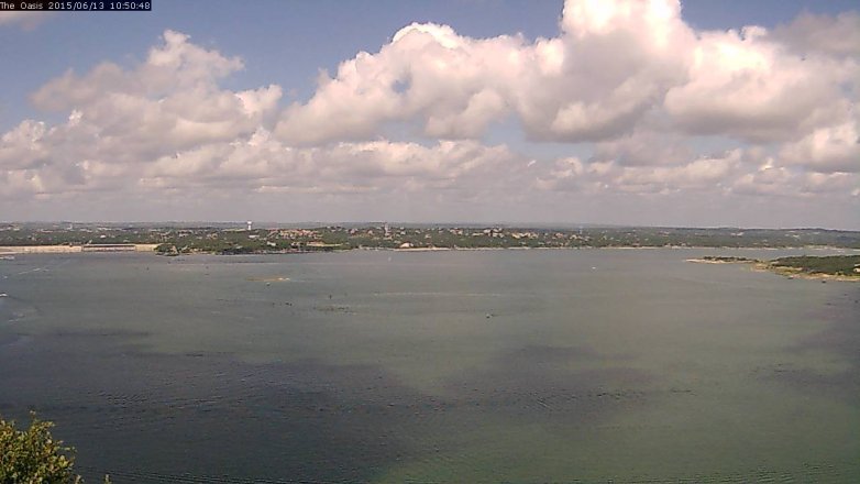 Lake Travis webcam, June 13, 2015 9:55 AM CT