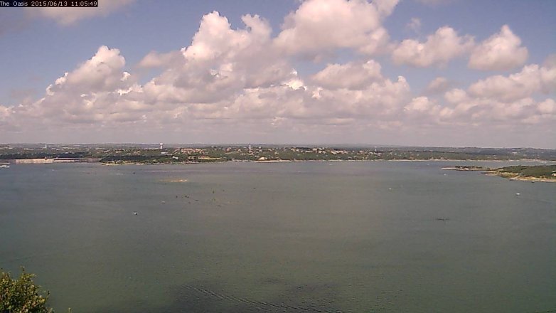 Lake Travis webcam, June 13, 2015 10:10 AM CT