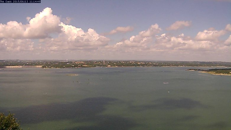 Lake Travis webcam, June 13, 2015 10:20 AM CT