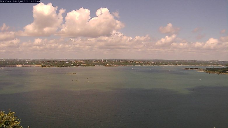 Lake Travis webcam, June 13, 2015 10:25 AM CT