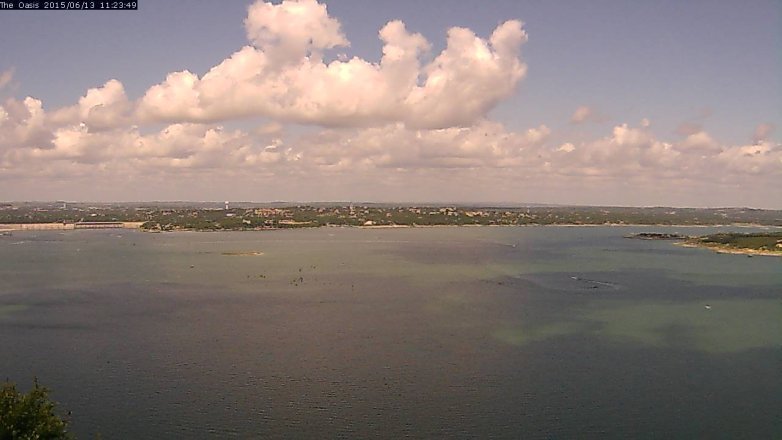 Lake Travis webcam, June 13, 2015 10:30 AM CT