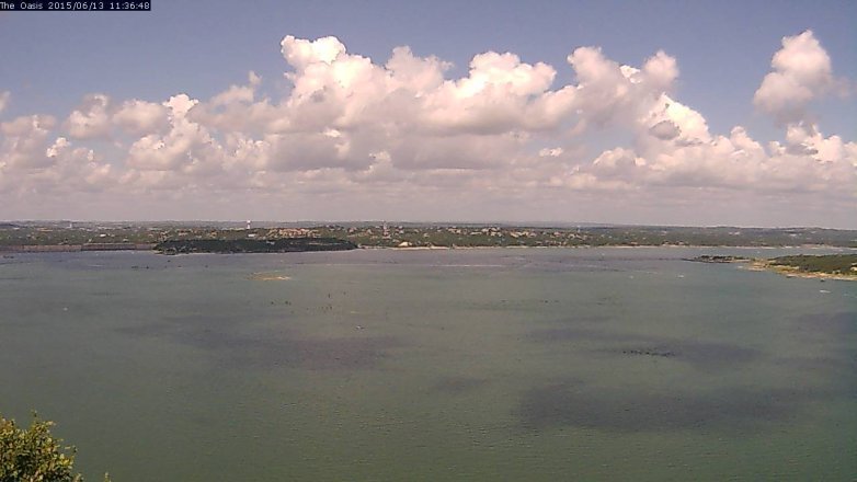 Lake Travis webcam, June 13, 2015 10:40 AM CT