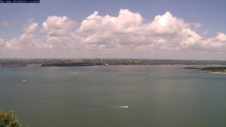 Lake Travis webcam, June 13, 2015 10:45 AM CT