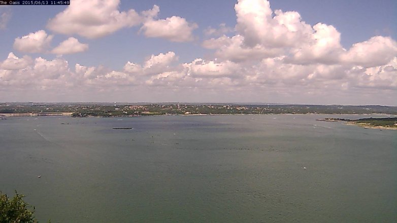 Lake Travis webcam, June 13, 2015 10:50 AM CT
