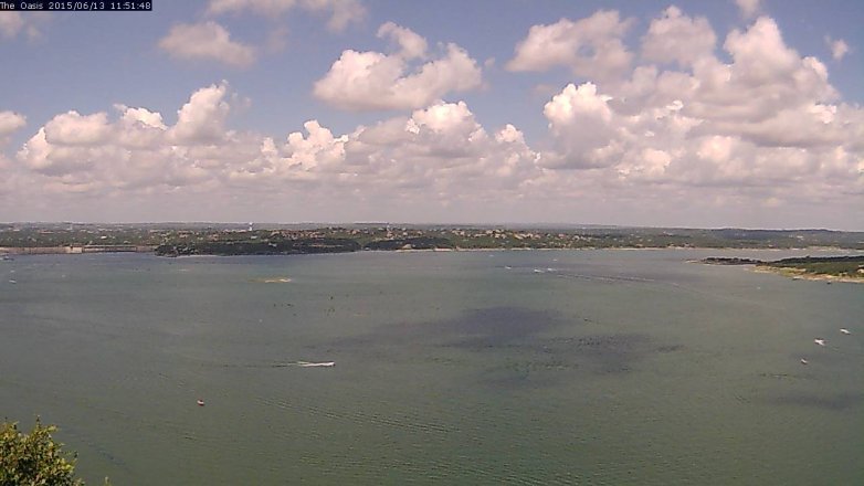 Lake Travis webcam, June 13, 2015 11:00 AM CT