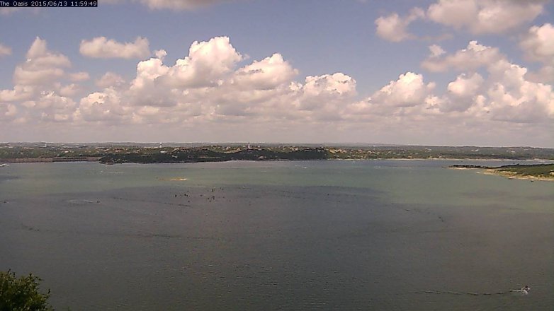 Lake Travis webcam, June 13, 2015 11:05 AM CT