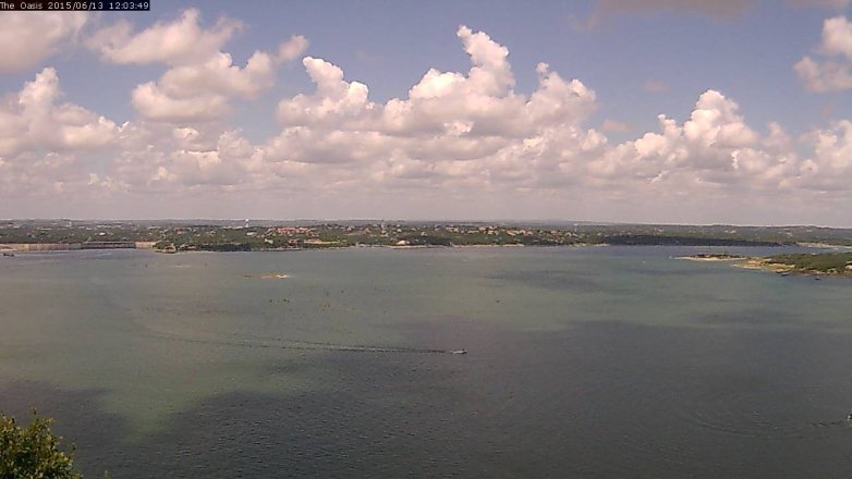 Lake Travis webcam, June 13, 2015 11:10 AM CT