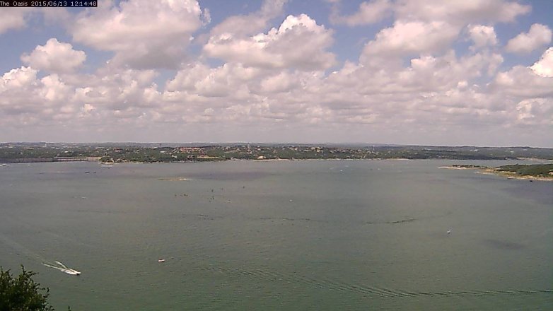 Lake Travis webcam, June 13, 2015 11:20 AM CT