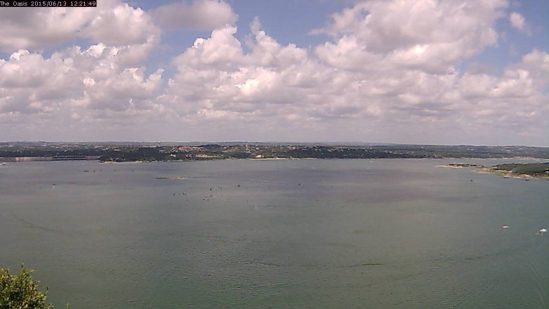 Lake Travis webcam, June 13, 2015 11:25 AM CT