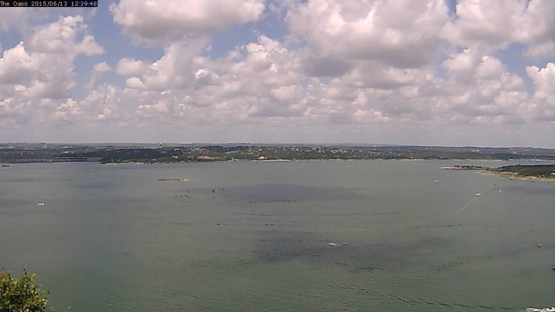 Lake Travis webcam, June 13, 2015 11:45 AM CT