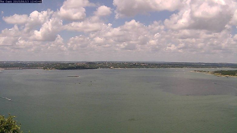 Lake Travis webcam, June 13, 2015 11:50 AM CT