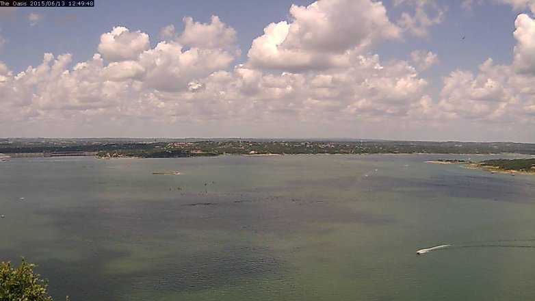 Lake Travis webcam, June 13, 2015 11:55 AM CT