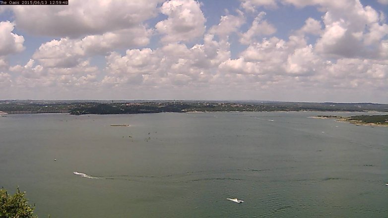 Lake Travis webcam, June 13, 2015 12:05 PM CT