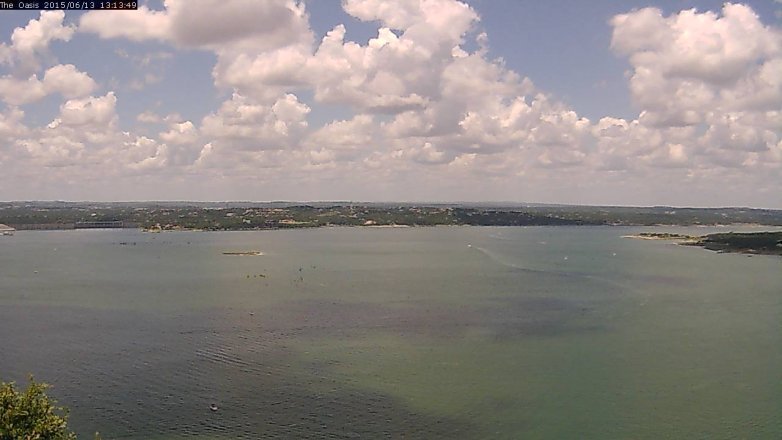 Lake Travis webcam, June 13, 2015 12:20 PM CT