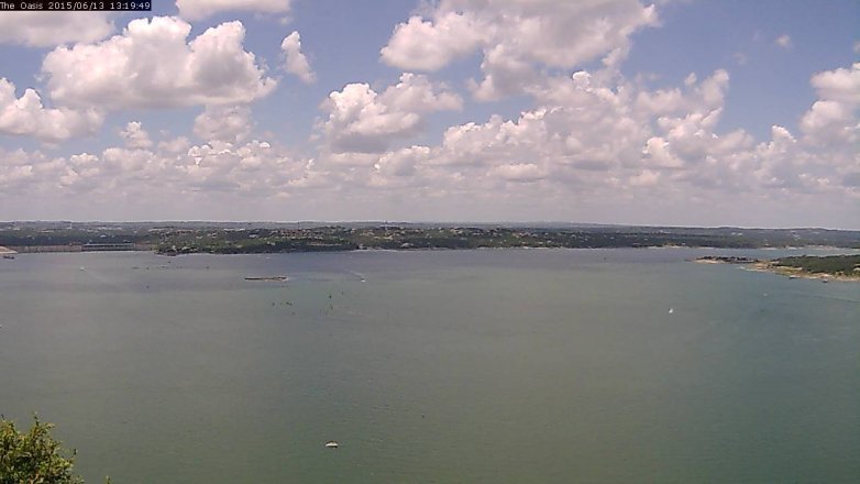Lake Travis webcam, June 13, 2015 12:25 PM CT