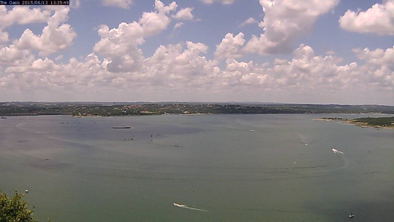Lake Travis webcam, June 13, 2015 12:40 PM CT