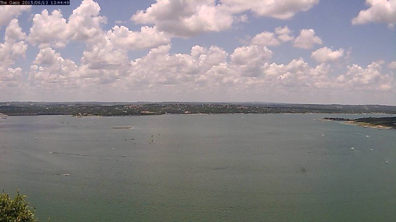 Lake Travis webcam, June 13, 2015 12:50 PM CT