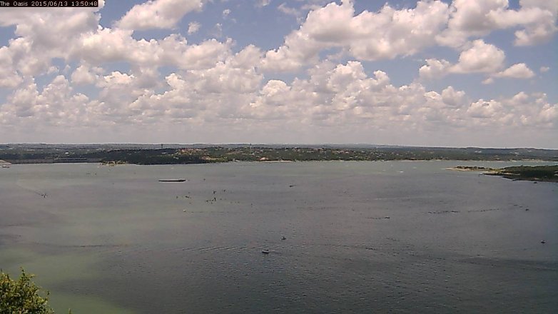Lake Travis webcam, June 13, 2015 12:55 PM CT